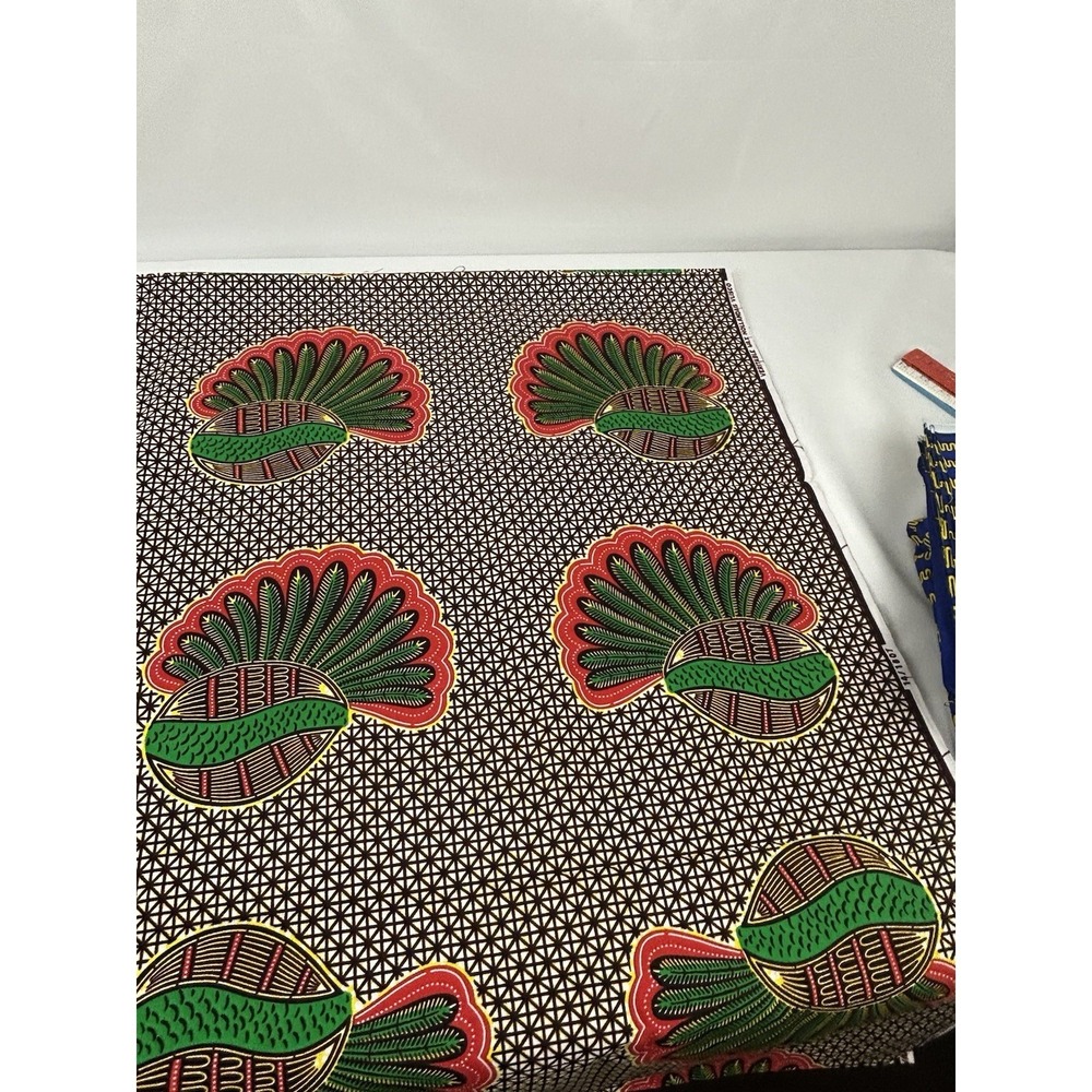 Veritable Hollandais Vlisco Fabric 100% Cotton 6Yds Guaranteed Dutch Wax African